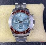 1:1 Copy Clean Factory Rolex Daytona Ice Blue Baguette Diamond 4130 Movement